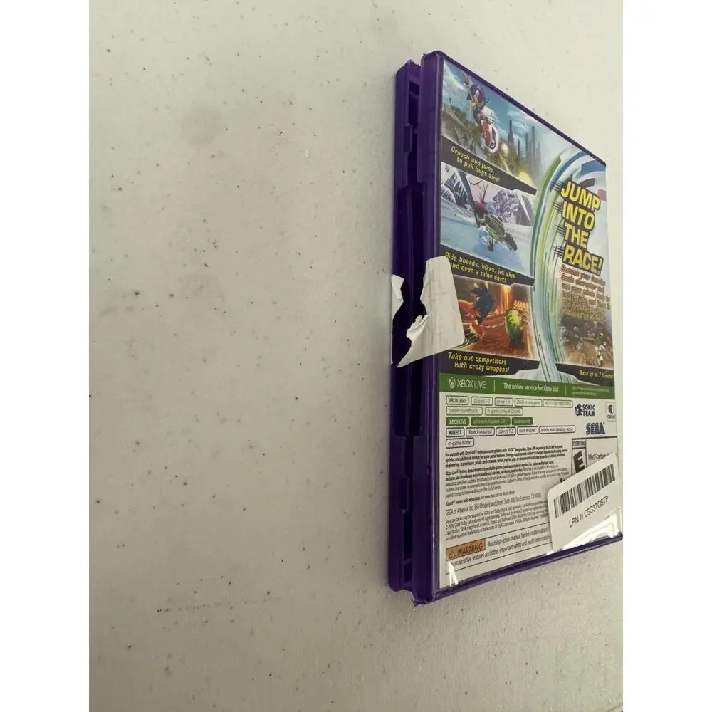 Sonic Free Riders (Microsoft Xbox 360 ) Requires Kinect Complete w/ Manual